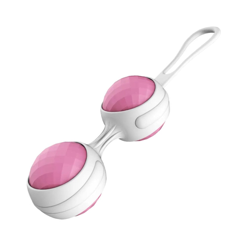 Take a look at an image of Pussy Trainer Vibrating Kegel Balls 2pcs Set, designed for discreet wear under clothing and versatile use for both men and women.