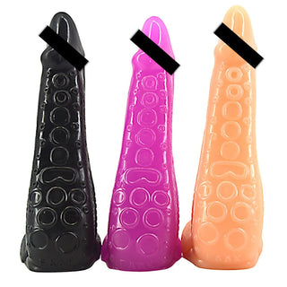 Alluring Ribbed Animal 9" Spiky Octopussy Dildo Female Sex Toy