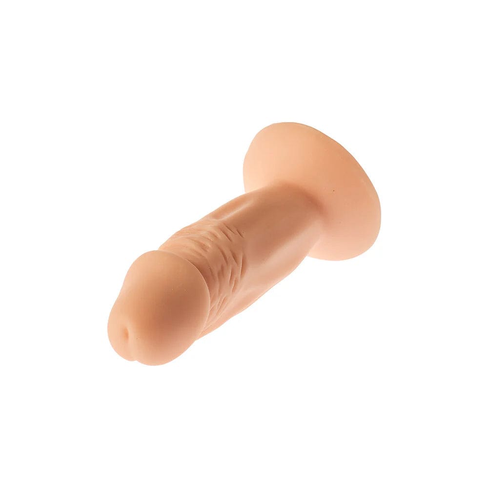 Teeny Tiny Silicone 4.53" Realistic Suction Cup Dildo Short |/| First Micro Small