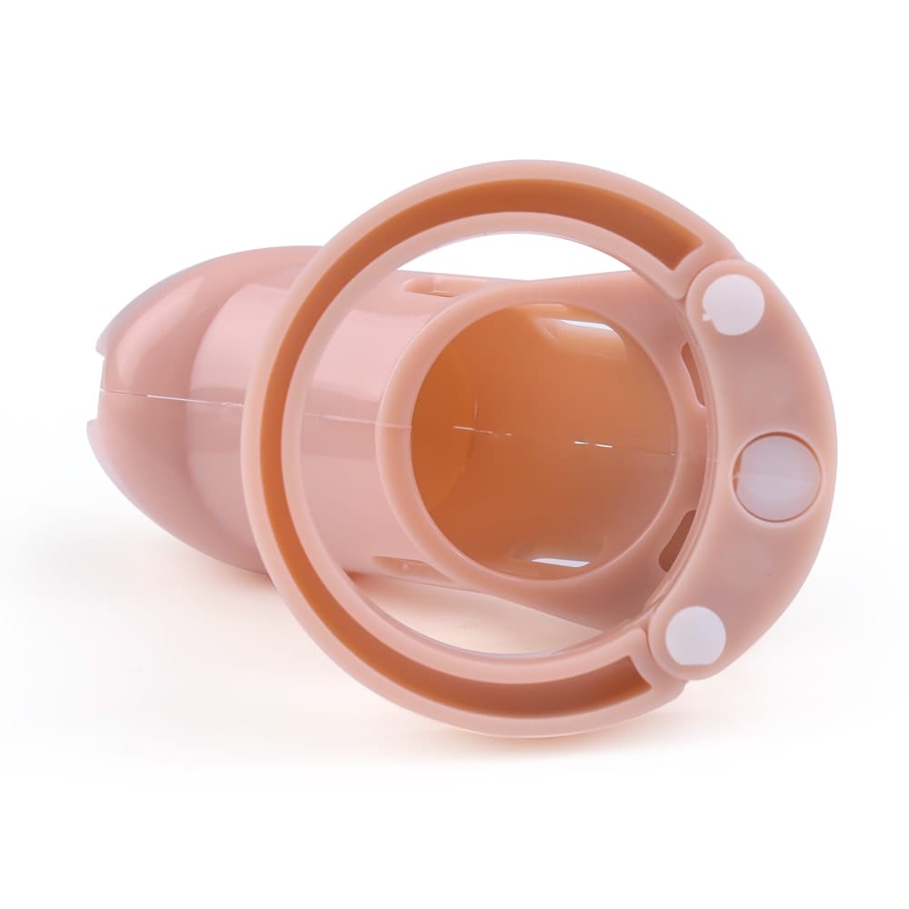 Here is an image of Mama Said No Sissy Cage, molded from Bio-sourced ABS Resin for lightweight comfort and security.