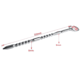 Beaded Metal Urethral Sound, a stainless steel pleasure wand crafted for unforgettable experiences.