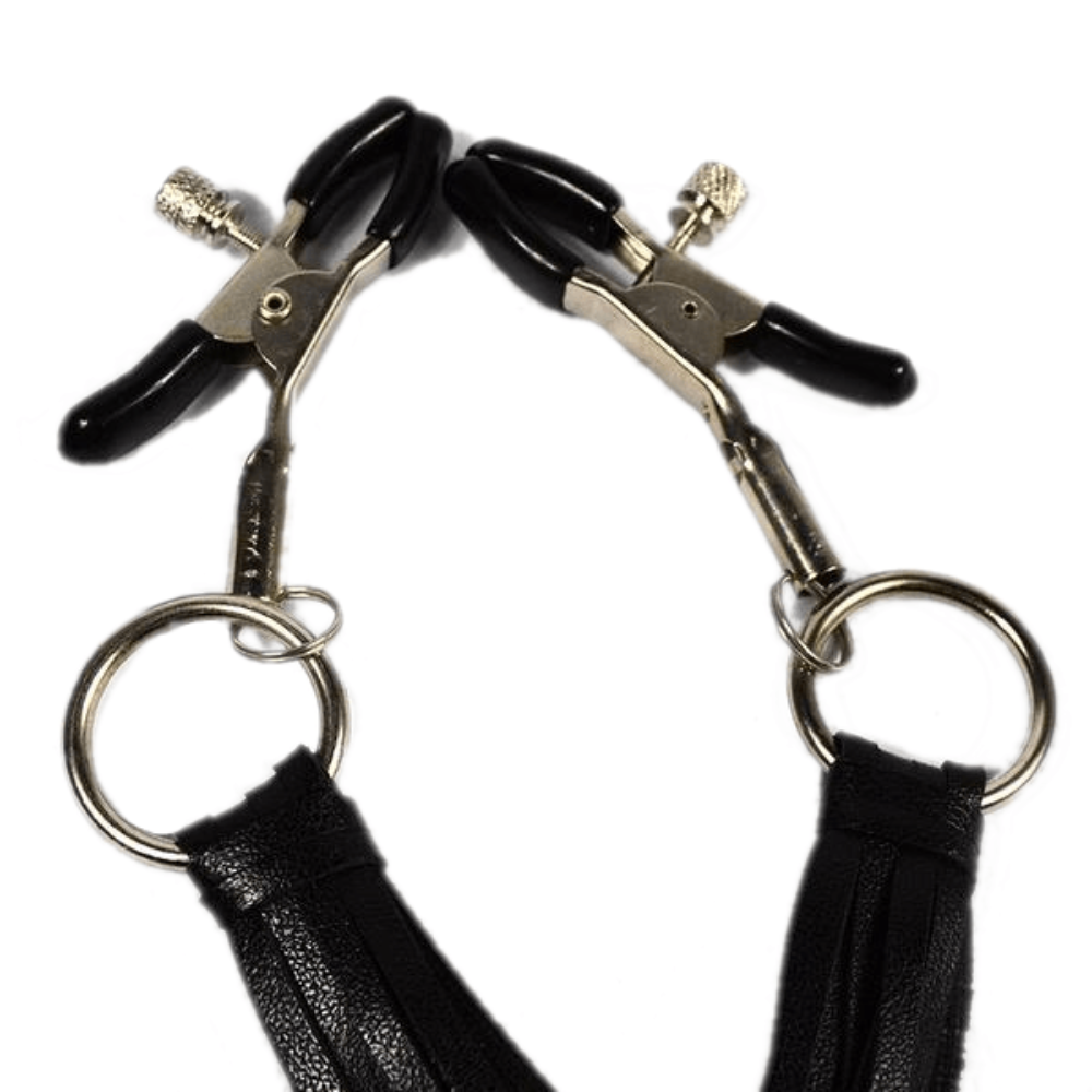 Here is an image of Clamps With Black Tassel, offering a perfect balance of pleasure and pain.
