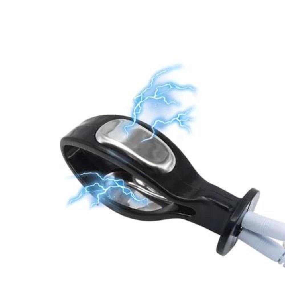 Electric Anal Toy Stimulator made from stainless steel and plastic for safety and durability.