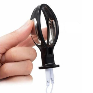 Electric Anal Toy Stimulator specifications: Color - Black, Type - Electric Stimulator, Material - Stainless Steel + Plastic.