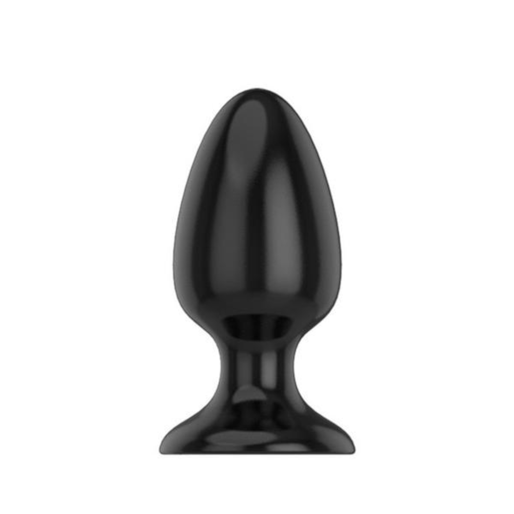 Exquisite black silicone toy in tapered design for personalized pleasure.