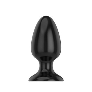 Exquisite black silicone toy in tapered design for personalized pleasure.