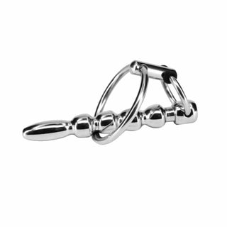 Experience a thrilling adventure of sensual discovery with Beaded Urethral Sound With Cock Ring, perfect fit for beginners and experienced users.