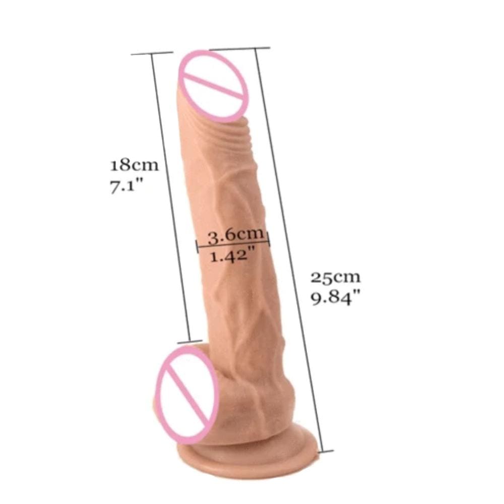 Here is an image of Pegging Adventure 9 Inch Dildo With Strap On Harness for pegging play