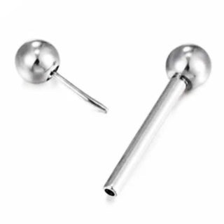 Displaying an image of Classic Threadless Titanium Nipple Bars, crafted from biocompatible titanium for unparalleled comfort and style.