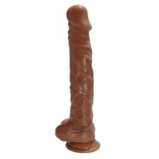 10" Dildo With Balls and Rideable Mounted Suction Cup Wall Floor