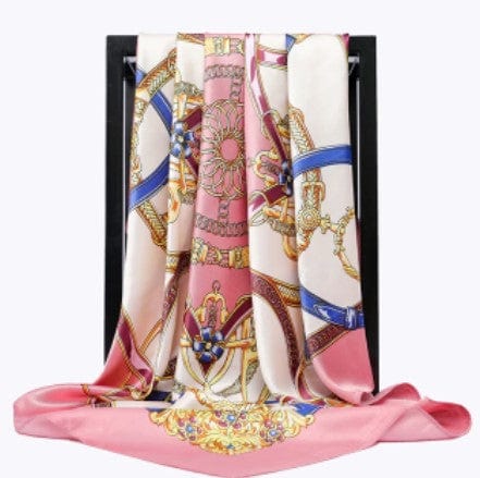 What you see is an image of a silk scarf gag ensuring durability and long-lasting performance.
