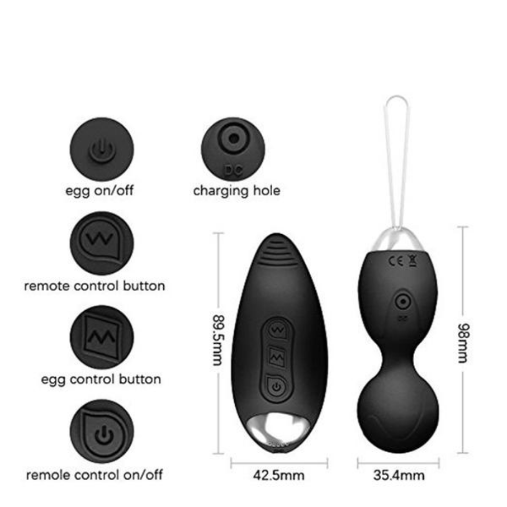 USB rechargeable vibrator feature of Kegel Exerciser Vibrating Kegel Balls 2pcs Set for women