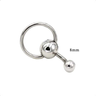 View the Curvy Genital Piercing Jewelry, composed of hypoallergenic zinc alloy for safety and comfort, with a smooth texture for delightful sensations during intimate moments.
