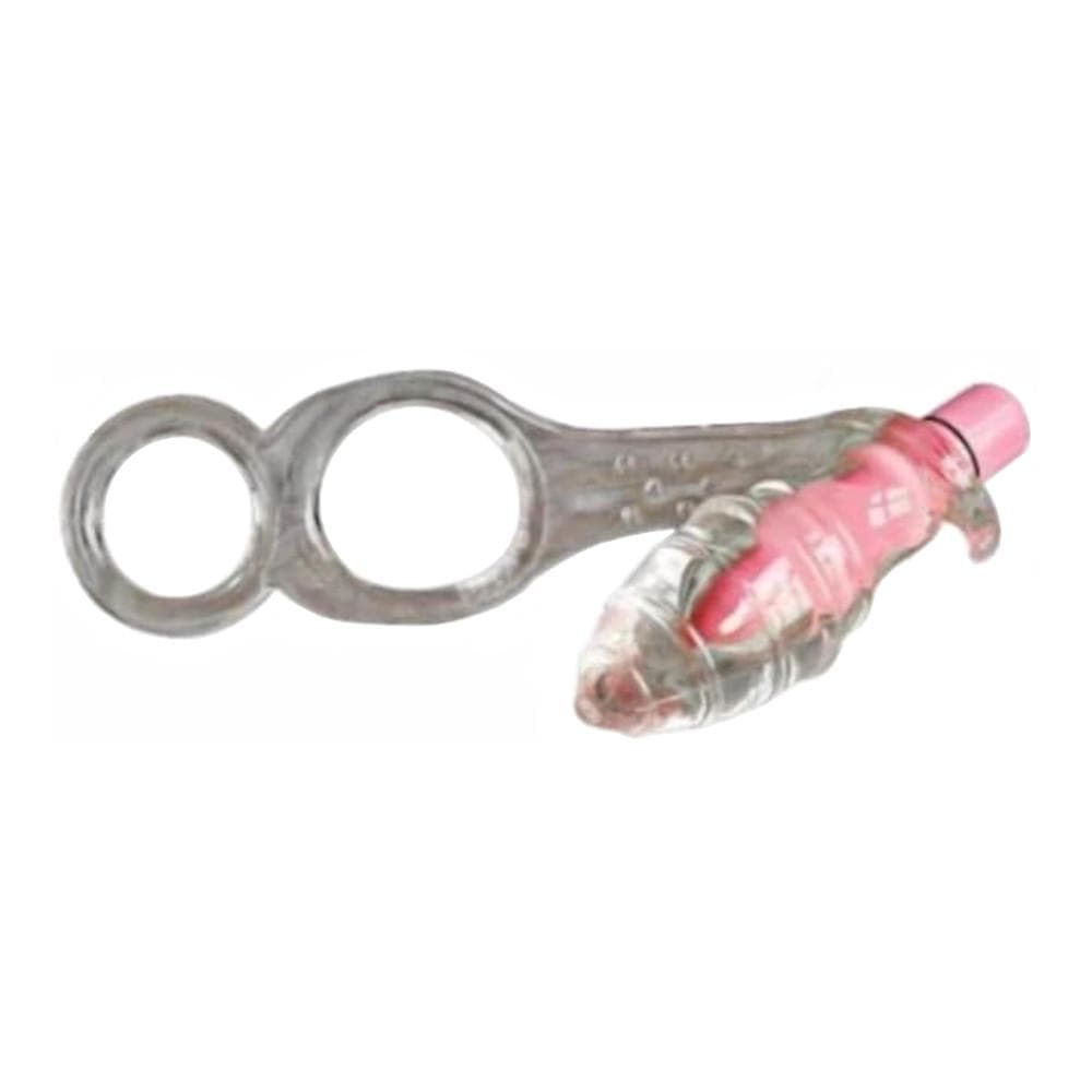 Here is an image of Dual Choke Ring With Anal Stimulator with detachable bullet vibrator for added pleasure