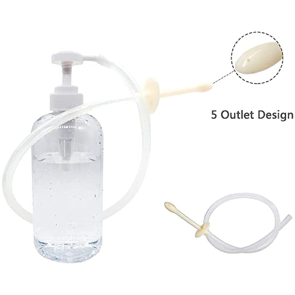 Enema Bottle featuring a 13.78 tube and 3.15 nozzle for comfortable handling.