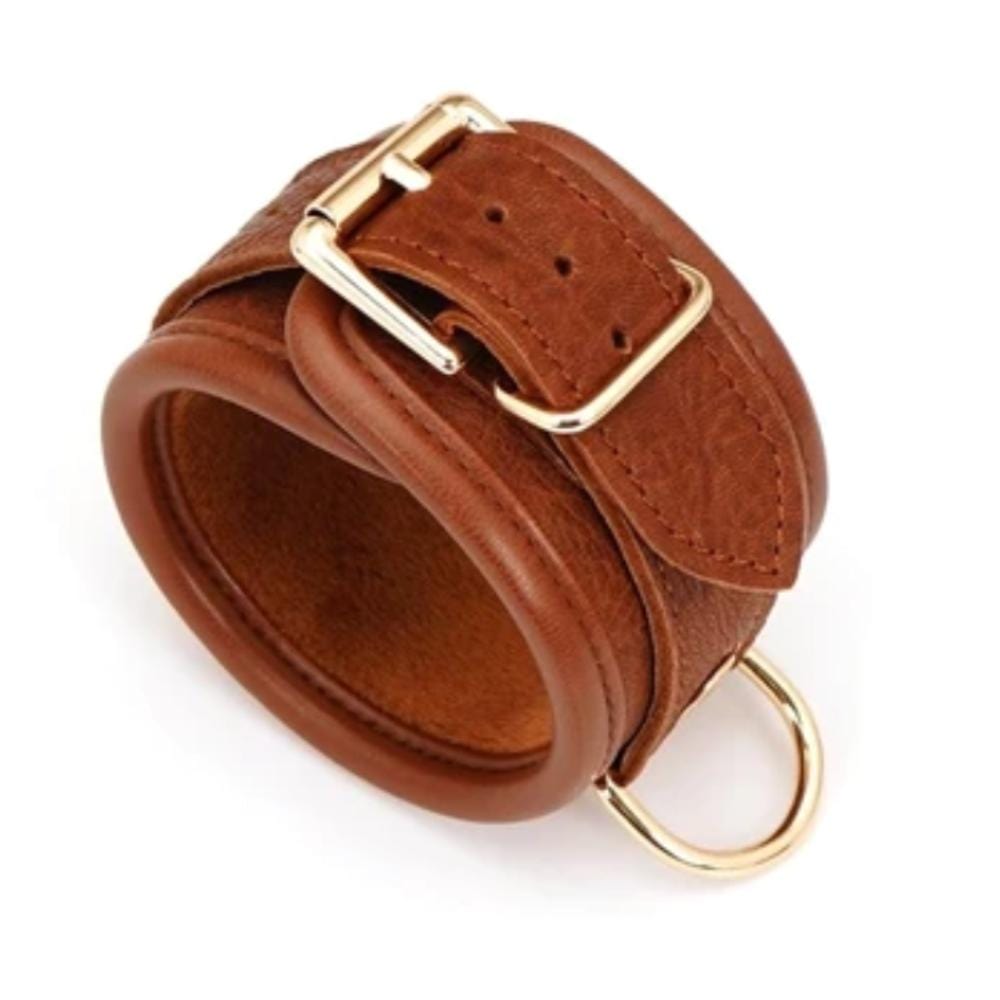 Vintage Leather Bondage Bed Restraints Strap for Ankle