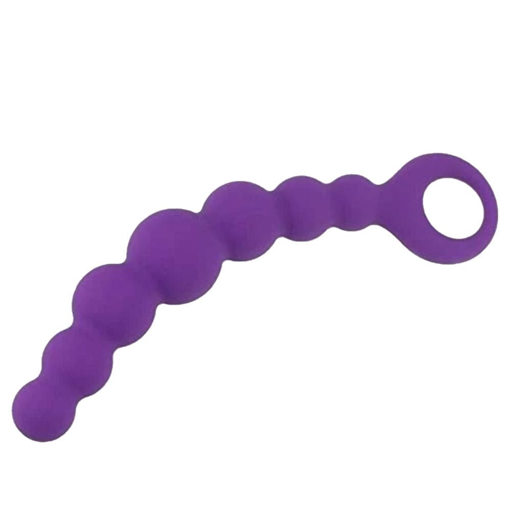 Premium silicone material of Purple Silicone Anal Beads ensuring comfort and safety during use.