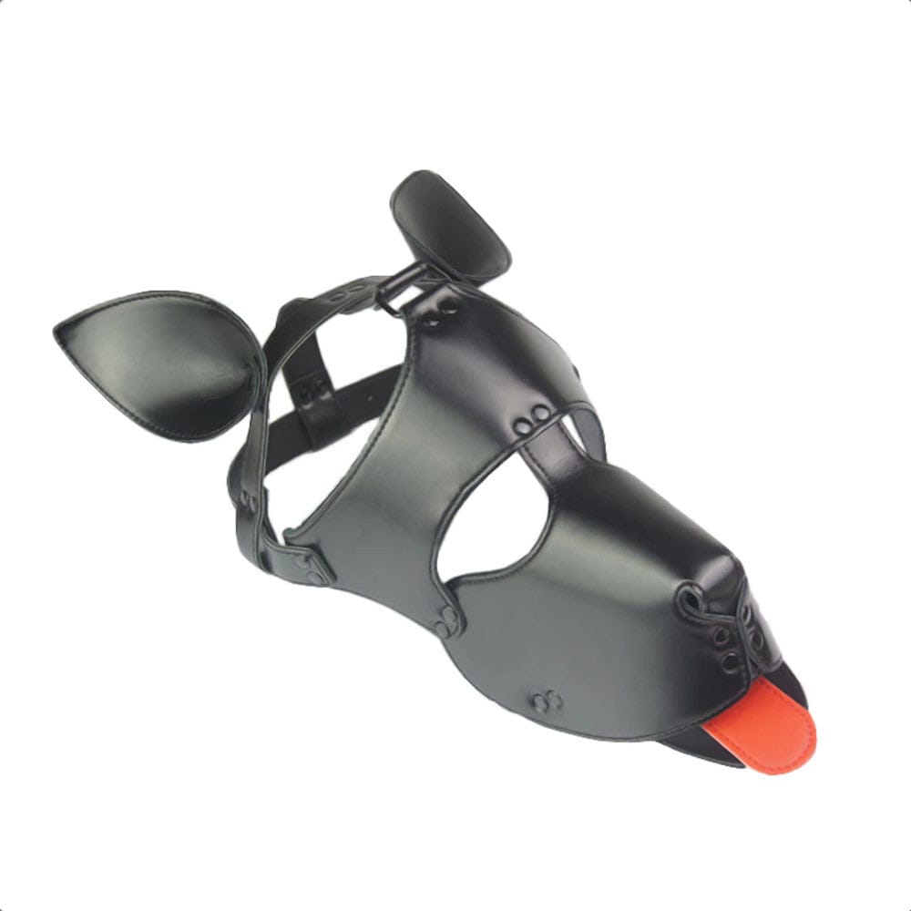 Explore your darkest fantasies with this Leather Pet Play Dog Mask crafted from luxurious leather.