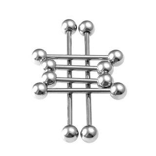 A sleek and durable Titanium Barbell Apadravya Jewelry Piercing for unparalleled comfort and quality.