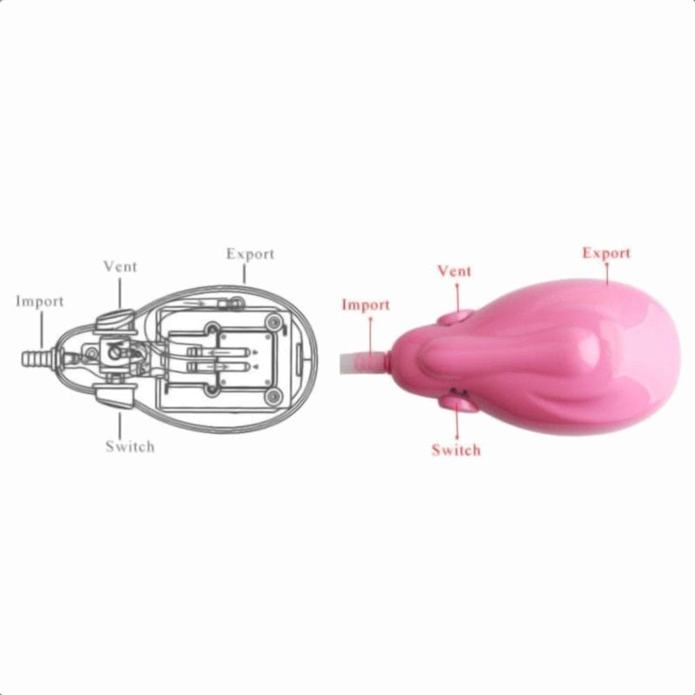 Featuring an image of Powerful Suction Pussy Pump Clitoral Vacuum with ergonomic shape for comfortable use.