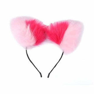 You are looking at an image of Multicolor Adorable Cat Ears in White