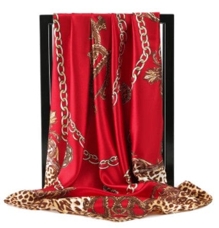 Displaying an image of a silk scarf gag ensuring comfort and durability.