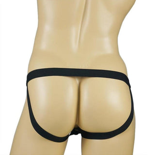 What you see is an image of the Crotchless Ring Harness crafted from a luxurious blend of nylon and spandex for comfort and durability.