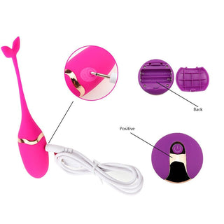 Remote-controlled kegel balls with tail-like extension for added stimulation.