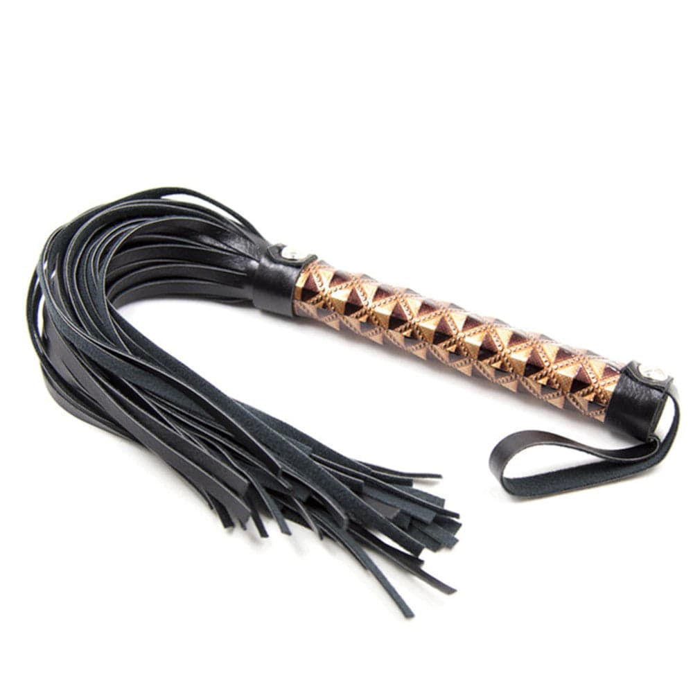 This is an image of Easy to Carry Vegan Whip, featuring a unique shape crafted to enhance every encounter with electrifying sensations.