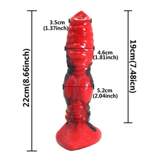 Ferocious Red Animal Knotted Sex Toy