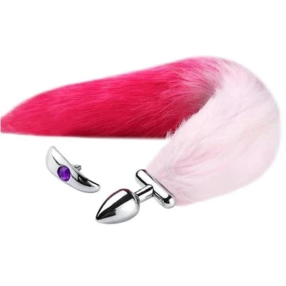 Luxurious faux fur tail plug designed for comfort and pleasure.
