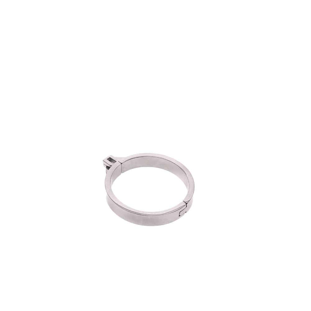 Different size metal rings for enhancing your cock caging experience.