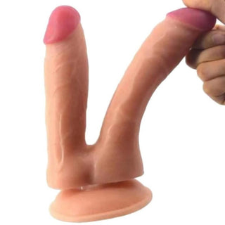 What you see is an image of Stuffing Overload Double Penetration Dildo, perfect for solo play with versatile suction cup placement options.
