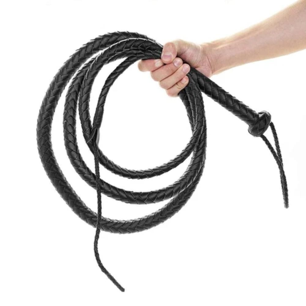 Edgeplay Perfect Synthetic Leather Kinky Whip for thrilling dominance and submission play.