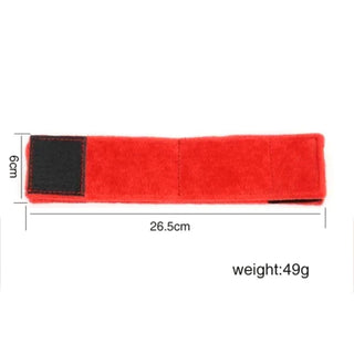 A visual representation of Super Comfy Red Ankle and Arm Foot Cuffs, designed to make every encounter unforgettable with their luxurious plush material and easy-to-use Velcro adhesives.