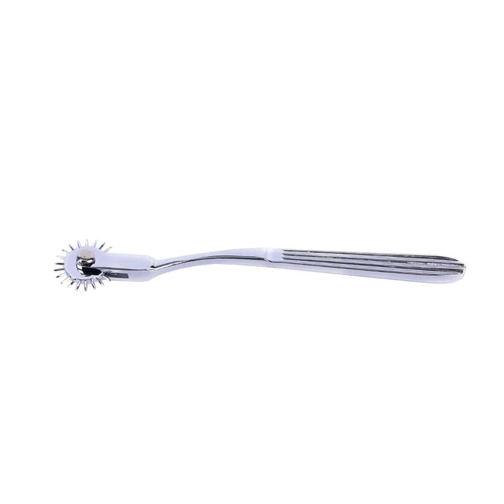 Displaying an image of the Handheld Wartenberg Spiky Medical Pinwheel, crafted for igniting sparks of sensation in intimate moments.