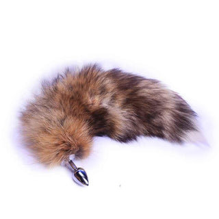 A visual of Realistic Fox Tail Plug 18 Inches Long highlighting its teardrop-shaped plug for smooth insertion.
