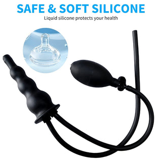 Premium Silicone Inflatable Enema Nozzle for a smooth and body-safe experience.