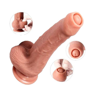 8" Realistic Uncircumcised Thick Strap On Dildo