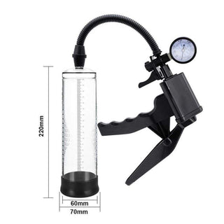 Check out an image of Trigger Happy Erection Enlarger Penis Pump with 8.66 inches ABS tube and 2.36 inches silicone sleeve.