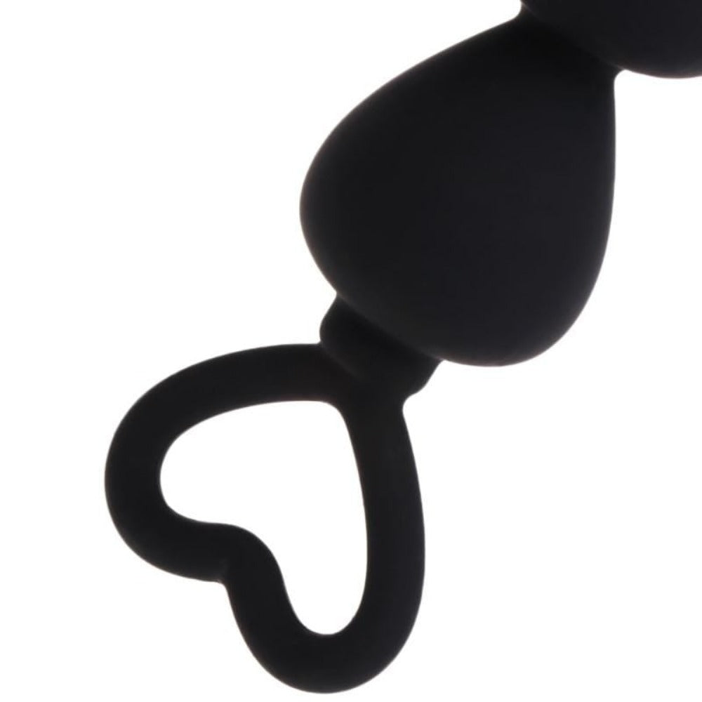 Observe an image of Pure Silicone Anal Beads for Beginners, with a smooth texture for added comfort during use.