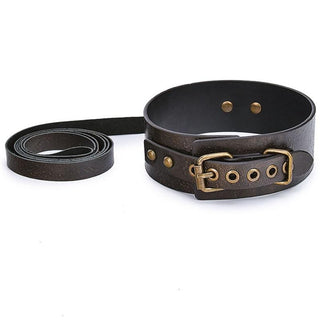 Genuine Vintage Leather Submissive Choker