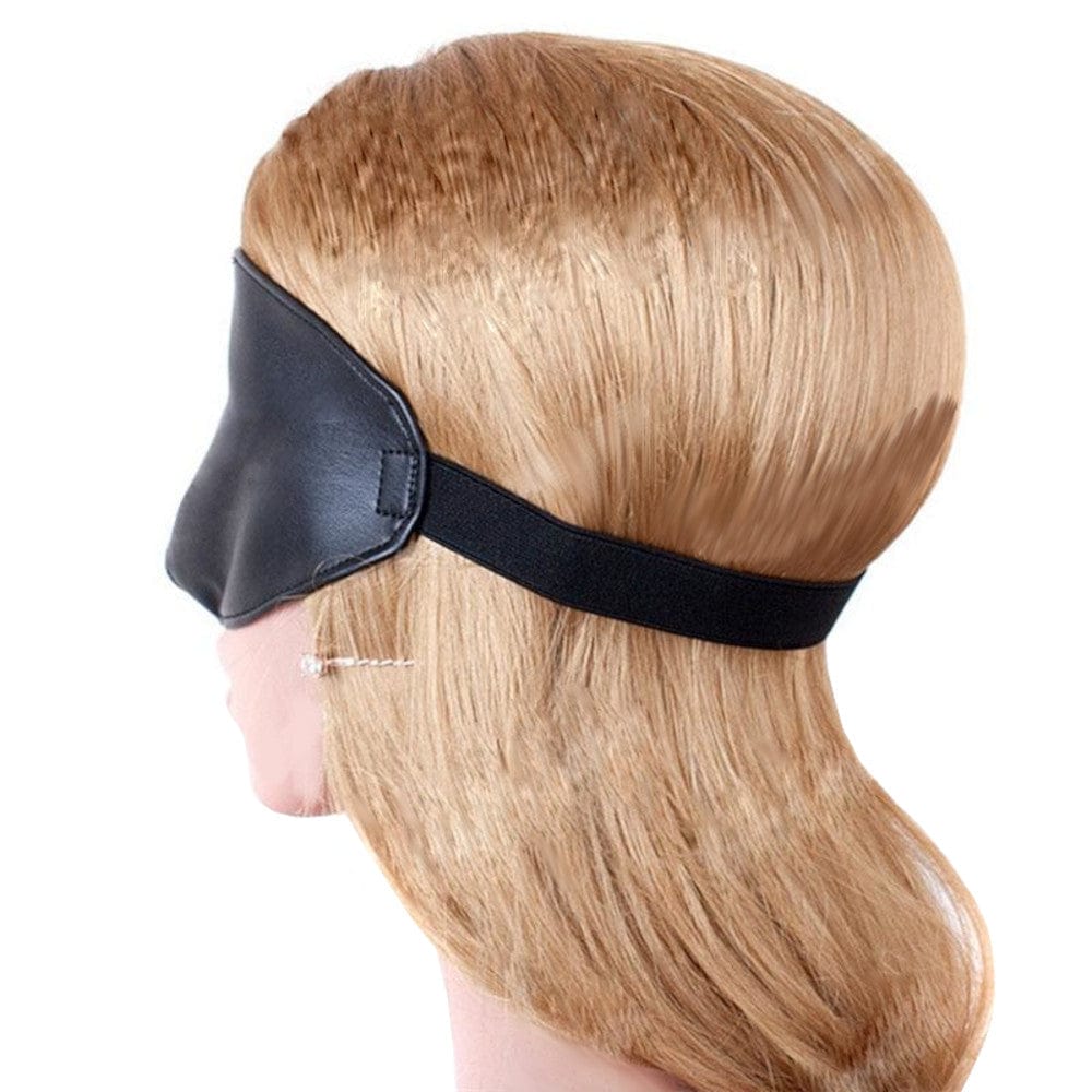 A visually appealing blindfold with elastic band for a snug fit and heightened senses.