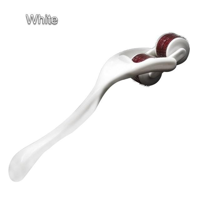 Red, black, and white Double Roller Wartenberg Wheels made of ABS and stainless steel.