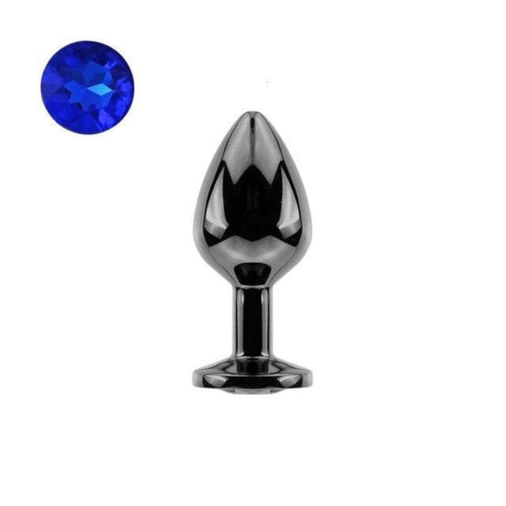 Observe an image of the jeweled plugs made from stainless steel for durability and safety.