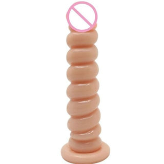 Explore the genius design and curves of this anal dildo in this image.