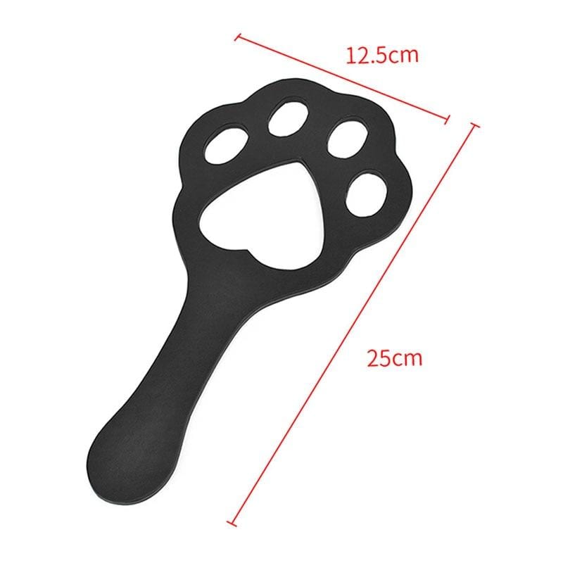 This image displays Paw of Punishment Kink Spanking Paddle Sex, a compact tool for delivering precise control and unforgettable pleasure.