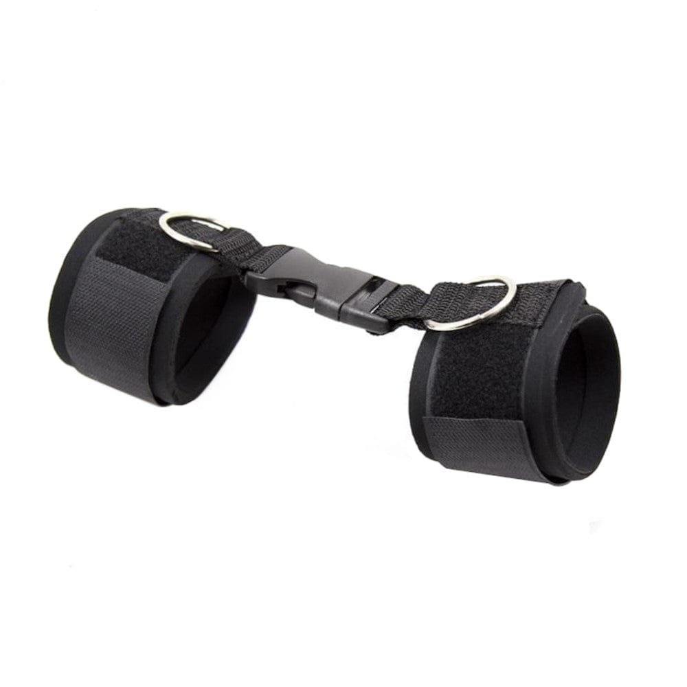 Nylon restraints designed for intense BDSM play, featuring quick-release belt buckles for added safety.