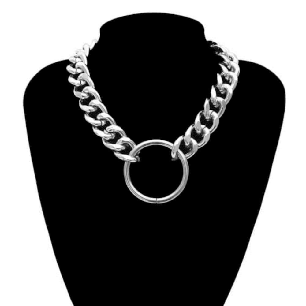High-quality zinc alloy material on Submissive Day Wear Jewelry Necklace Chain Choker for comfort and durability.