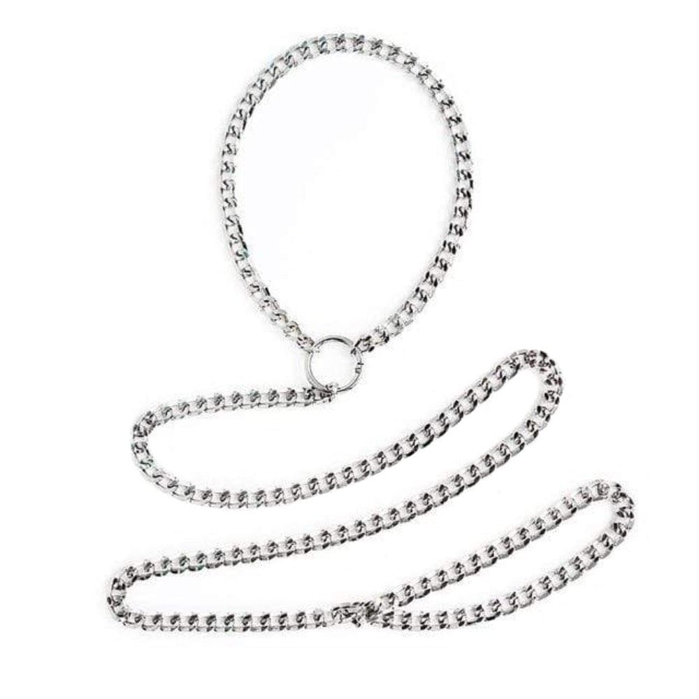 This is an image of the robust metal chain of the Erotic Bondage Fetish Metal Choker.